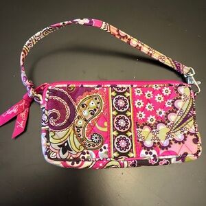 Pink Patterned Vera Bradley wristlet